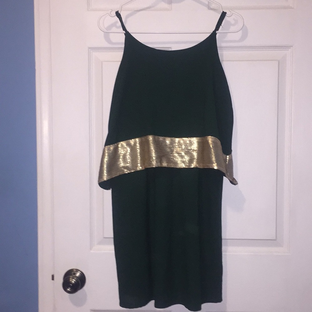 Dark Greek and Gold Dress!